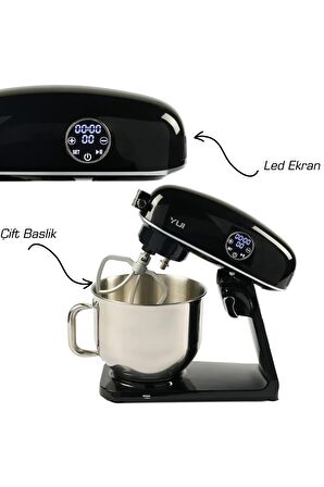 M218 Easy Chef Siyah 1800w 8.0l Kapasite Stand Mikser