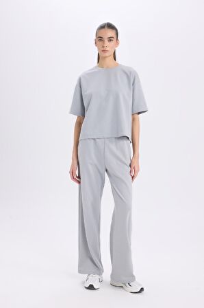 DeFacto Relax Fit Bisiklet Yaka Basic Kısa Kollu Tişört C7630AX24AUGR453