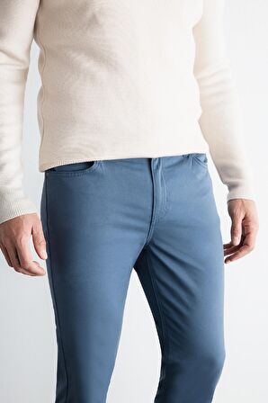 DeFacto Chino Kanvas Pantolon Slim Fit Dar Kesim Pamuklu Esnek Dar Paça C9441AX24AUIN264