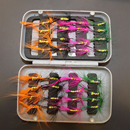 Captain 3452 Trout Fly Sinek Assortment Alabalık Yemi 32'li Mix Set