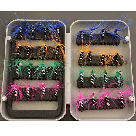 Captain 3453 Trout Fly Sinek Assortment Alabalık Yemi 32'li Mix Set