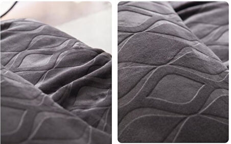 AP Embos Çift Kişilik Antrasit Mercy Battaniye