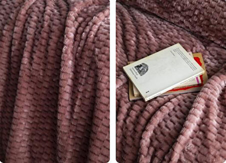 AP Jakarlı Tek Kişilik Pembe Trusty Battaniye 160*220