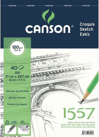 1557 Resim Ve Çizim Blok 120Gr A5 40Yp Üstten Spiralli Resim Defteri