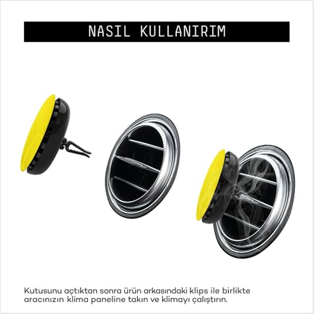 Spin Araba Klima Kokusu - Profesyonel Otomobil Kokusu | BPA &amp; Sıvı İçermez | 90 Gün Etkili - 6'lı Set (ENERGETIC)