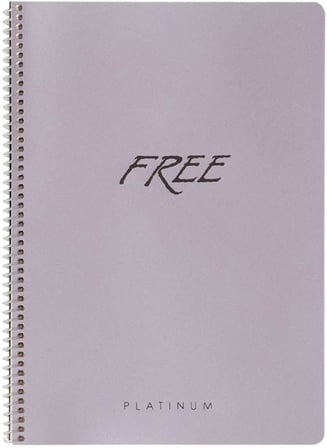 Keskin Color A4 80 Yaprak Kareli PP Kap.Free Platinum Defter
