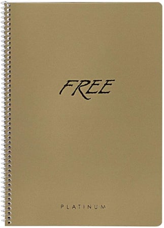 Keskin Color A4 80 Yaprak Kareli PP Kap.Free Platinum Defter