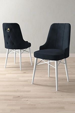 Loft Beyaz 80x132 Açılabilir Mdf Yemek Odası Takımı 6 Adet Sandalye