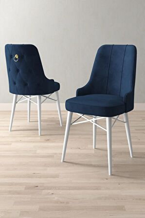 Loft Beyaz 80x132 Açılabilir Mdf Yemek Odası Takımı 6 Adet Sandalye