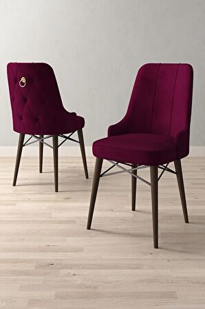 Loft Barok Desen 80x132 Açılabilir Mdf Yemek Odası Takımı 4 Adet Sandalye