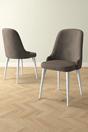 İkon Beyaz 80x132 Açılabilir Mdf Yemek Odası Takımı 4 Adet Sandalye
