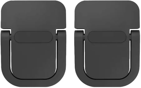 2 Adet Yapışkanlı Katlanılabilir Laptop Standı Portatif Macbook Bilgisayar Laptop Stand Ayagi Siyah