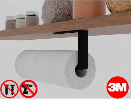 Yapışkanlı Kağıt Havluluk Yapışkanlı Havlu Askılığı, Banyo Askısı Yapışkanlı Havluluk ve Peçetelik 3M Yapışkanlı Tasarım MT72S