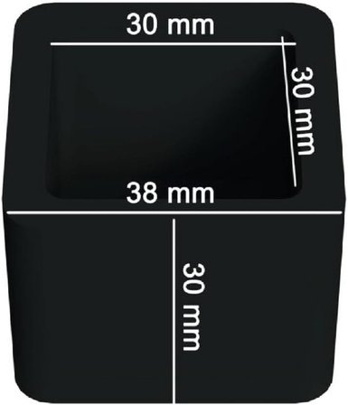 sandalye pabucu,Masa,koltuk,tabure ayak kılıfı 8 adet Siyah (30x30Kare)