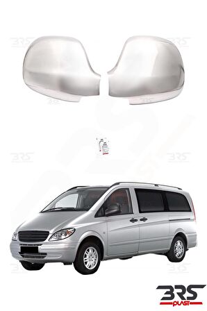 Mercedes Vito 2004-2010 Krom Ayna Kapağı Paslanmaz Çelik