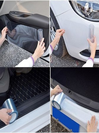 Araç Kapı Eşik Kaput Çizik Önleyici Şeffaf Koruma Folyosu 10 Cm X 5 Metre