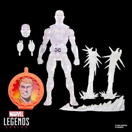 Legends Serisi Gizli Savaşlar Buz Adam, X-Men Retro Çizgi Roman Koleksiyonluk 15 cm Kalkanlı Aksiyon Figürü