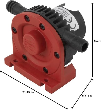 Wolfcraft 2202000 Matkap Pompası/Kendiliğinden Emilen Su Pompası, Kırmızı