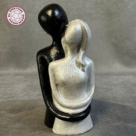 Uretti - Hülya 6683 El Yapımı Dekoratif Sarılmış Çift Biblo