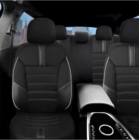 MEVAS OTO KILIFLARI Yıldız B Serisi Tam Set Oto Koltuk Kılıfı Renault Clio 4 ile uyumlu