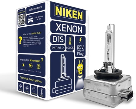 D1S Xenon 6000K Tam Beyaz Renk 85V 35W PK32d-2 6000K