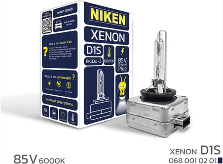 D1S Xenon 6000K Tam Beyaz Renk 85V 35W PK32d-2 6000K