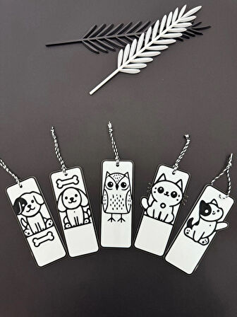 Sevimli Hayvan Figürlü 5’li Kitap Ayracı Seti –Çocuklara Kitap Alışkanlığı Kazandıran Tasarım