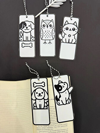 Sevimli Hayvan Figürlü 5’li Kitap Ayracı Seti –Çocuklara Kitap Alışkanlığı Kazandıran Tasarım