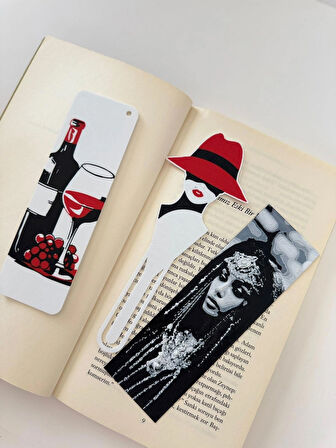 Kadın Temalı 3’lü Kitap Ayracı Seti – Sanatsal, Zarif ve Özel Tasarım