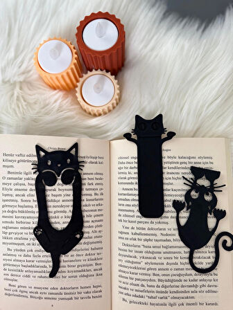 Kedi Figürlü 3’lü Kitap Ayracı Seti – Sevimli ve Eğlenceli Okuma Arkadaşı