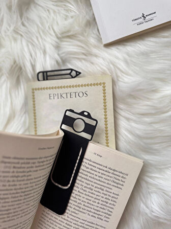 Kitap Ayracı Seti 3’lü – Dayanıklı Siyah Tasarım | Defter ve Roman İçin Modern Ayraç