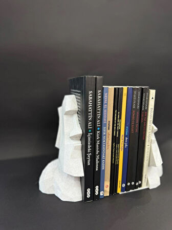  Moai Heykel Kitap Tutucu Dekoratif Kitaplık Aksesuarı Modern Kitaplık Desteği