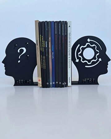 Before After Kitap Tutucu Dekoratif Estetik Kitap Desteği Kitaplık Dekoru