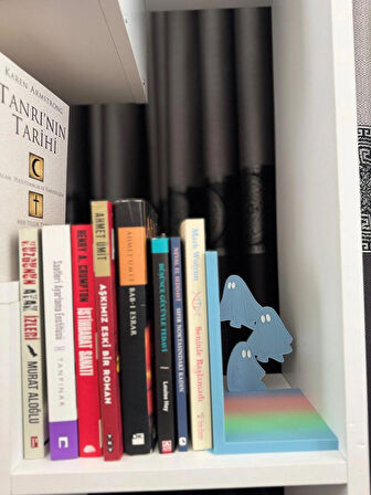 Renkli Hayalet Kitap Tutucu Dekoratif Çocuk Kitaplık Aksesuarı Çocuk Odası