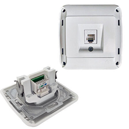 CAT3 TELEFON PRİZİ TEKLİ ÇERÇEVESİZ GÜNSAN