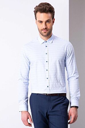 Pierre Cardin  Açik Mavi Slim Fit Gömlek
