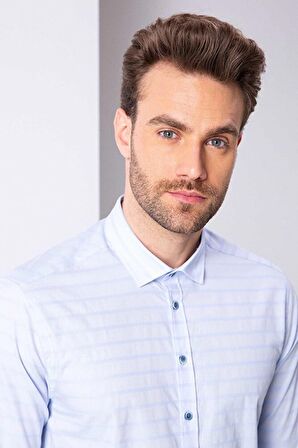 Pierre Cardin  Açik Mavi Slim Fit Gömlek