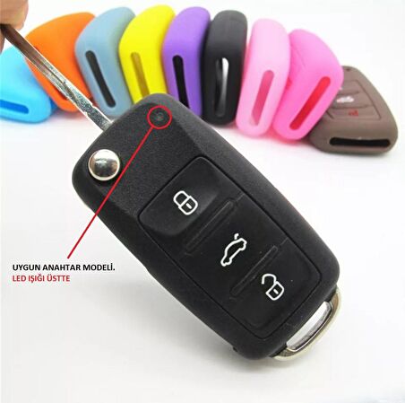 Seat İbiza Silikon Anahtar Kılıfı, Anahtar Kabı
