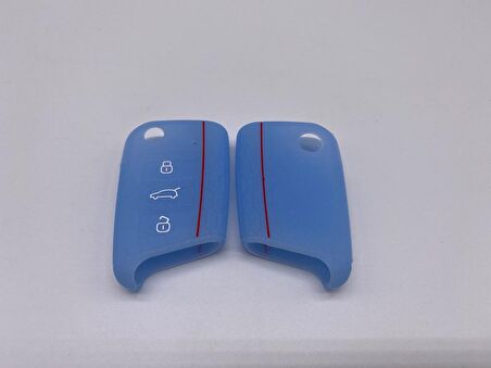 Volkswagen Tiguan Silikon Anahtar Kabı, Sustalı Anahtar Kılıfı