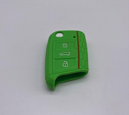 Skoda Kamiq Silikon Anahtar Kabı, Sustalı Anahtar Kılıfı