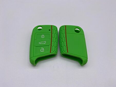 Skoda Kamiq Silikon Anahtar Kabı, Sustalı Anahtar Kılıfı