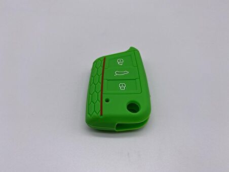 Skoda Kamiq Silikon Anahtar Kabı, Sustalı Anahtar Kılıfı