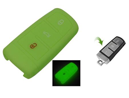 Volkswagen Passat CC Silikon Anahtar Kılıf. Anahtarsız Çalıştırma Olan Araçlar İçindir.