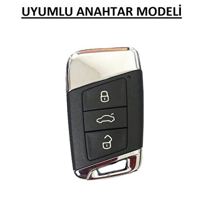 Volkswagen Passat B8, B8,5 Anahtar Kabı, Anahtar Kılıfı. Süperlüx