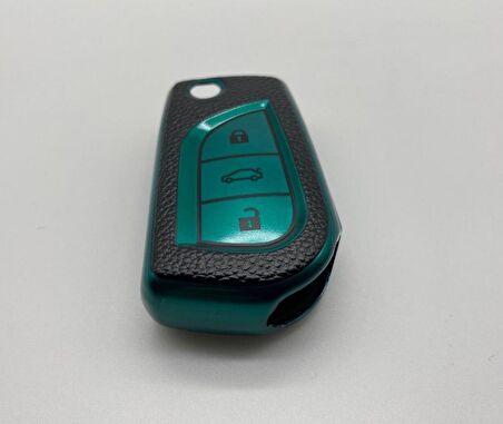 Toyota Corolla Auris Yaris Avensis Süperlüx Anahtar Koruma Kılıfı Yeşil