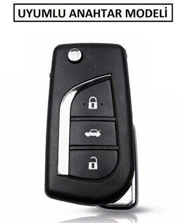 Toyota Corolla Auris Yaris Avensis Süperlüx Anahtar Koruma Kılıfı Kırmızı
