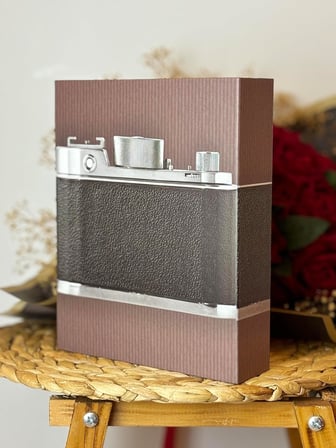 Rabsev Fotoğraf Albümü 10x15cm 200 Lük Renkli Fotoğraf Makinesi Desenli Anı Albümü