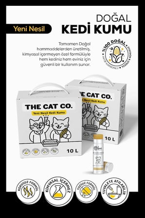 Aktif Karbonlu Kedi Kumu Tozsuz, Kokusuz | 10 Litre |%100 Doğal