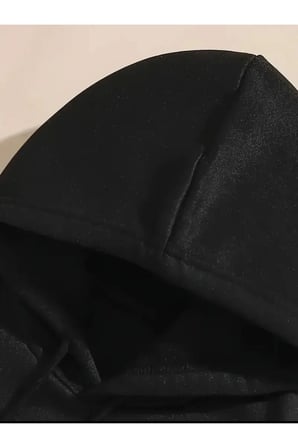 Love Yazı Detay Baskılı İçi Polarlı Kapüşonlu Sweatshirt