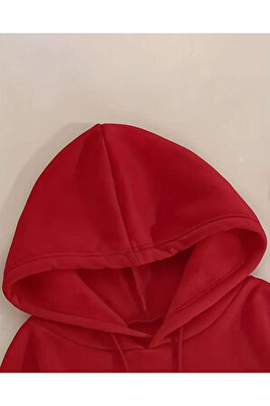 You Are Lost Yazı Detaylı Kapüşonlu Sweatshirt